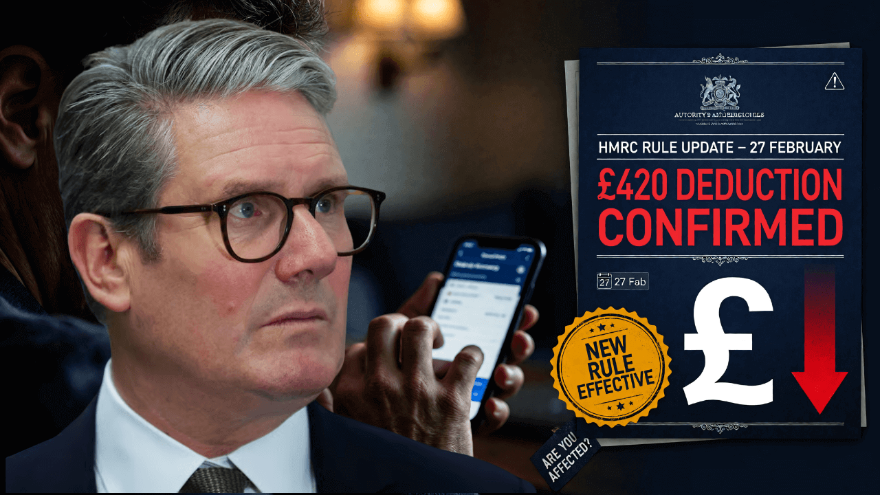 HMRC Announces £420 Bank Deduction for UK Pensioners – New Rule Effective from 27 February