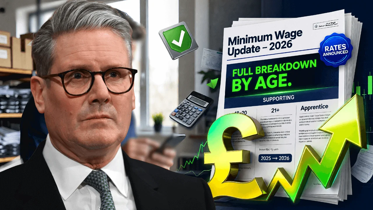 New UK Minimum Wage Rates for 2026 Announced – Full Breakdown by Age