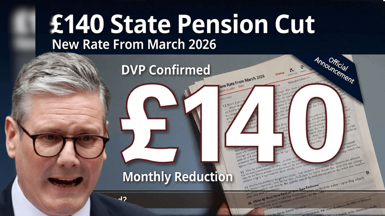 £140 Cut to State Pension Confirmed by DWP – New Rate Starts March 2026