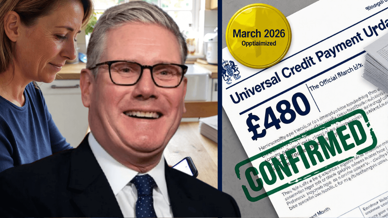 £480 Universal Credit Payment Confirmed by DWP for March 2026