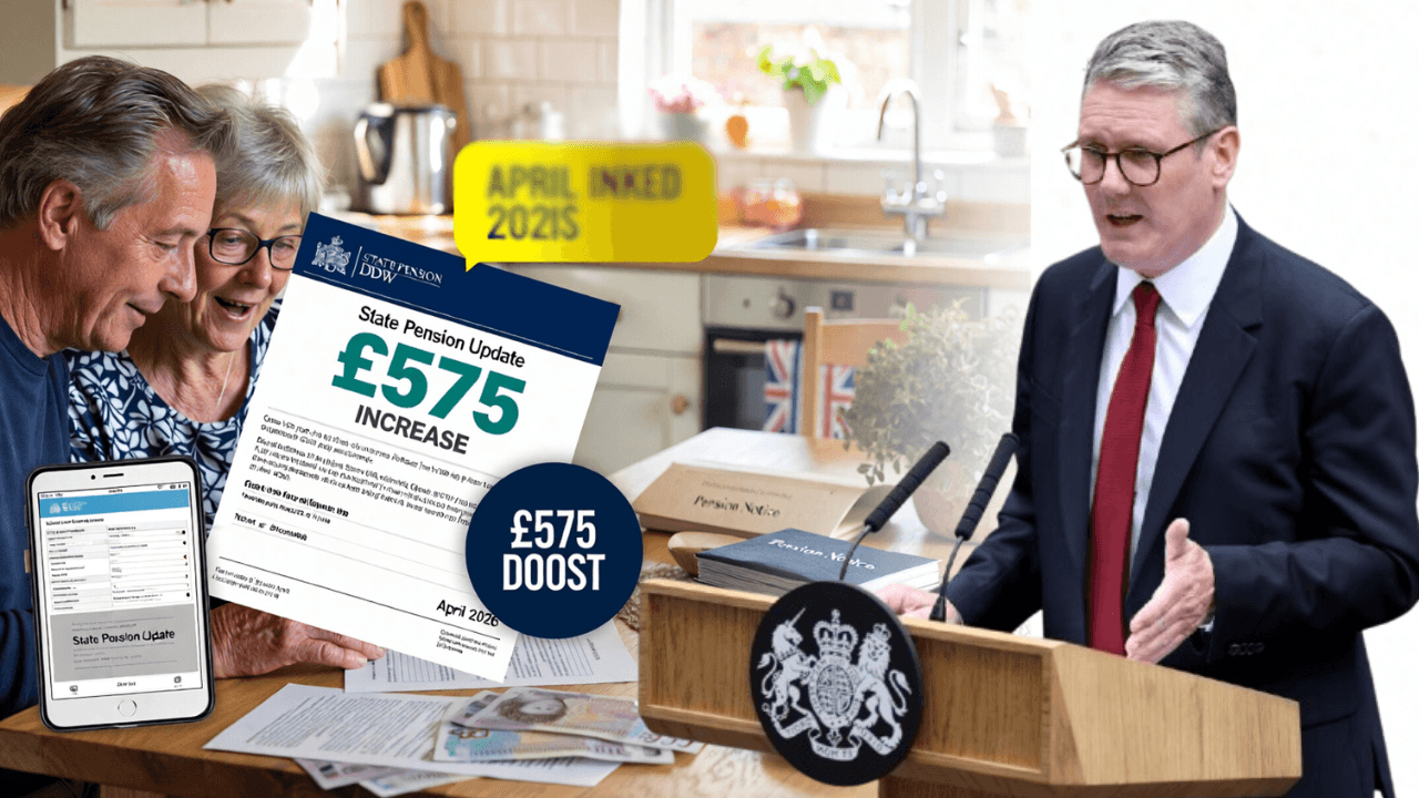 DWP Confirms £575 State Pension Increase for April 2026
