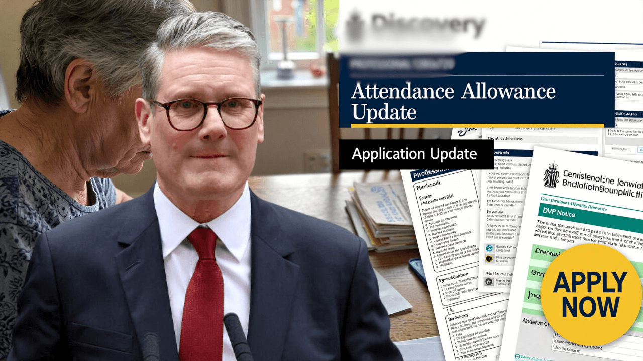 DWP Issues New Attendance Allowance Update for Pensioners Applying Now