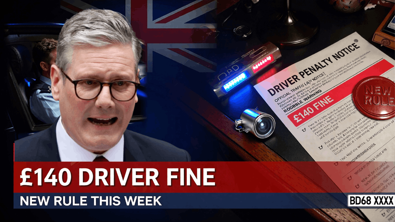Drivers Face £140 Fine From This Week as New Rule Officially Comes Into Force