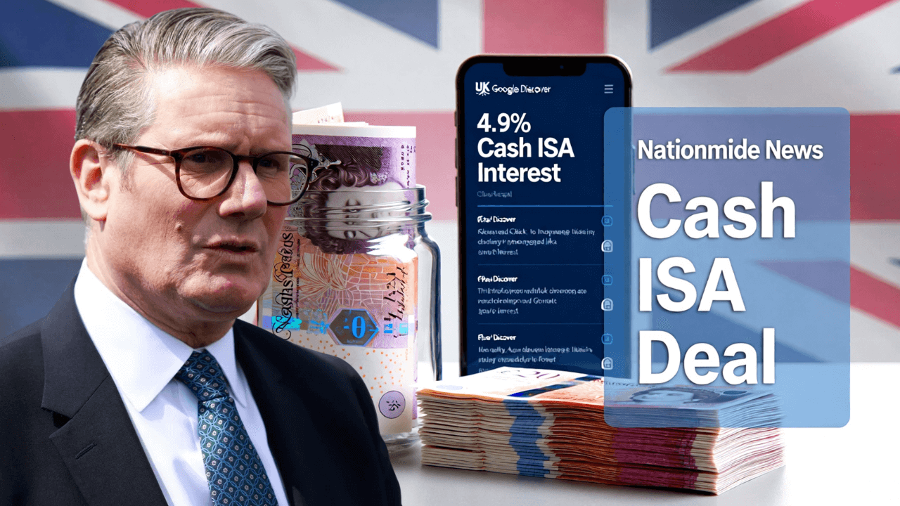 Nationwide Offers Cash ISA Deals With Over 4.9% Interest for Savers