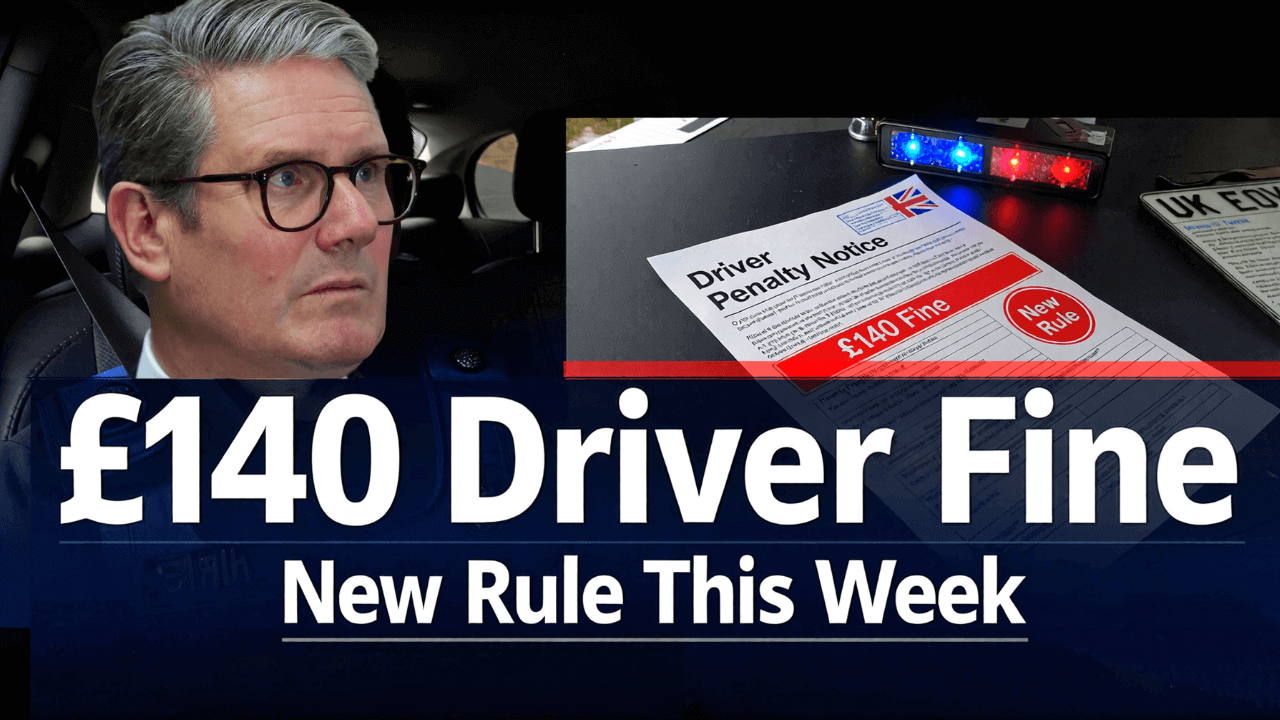 New Driving Rule Begins This Week – £140 Fine Risk for Motorists