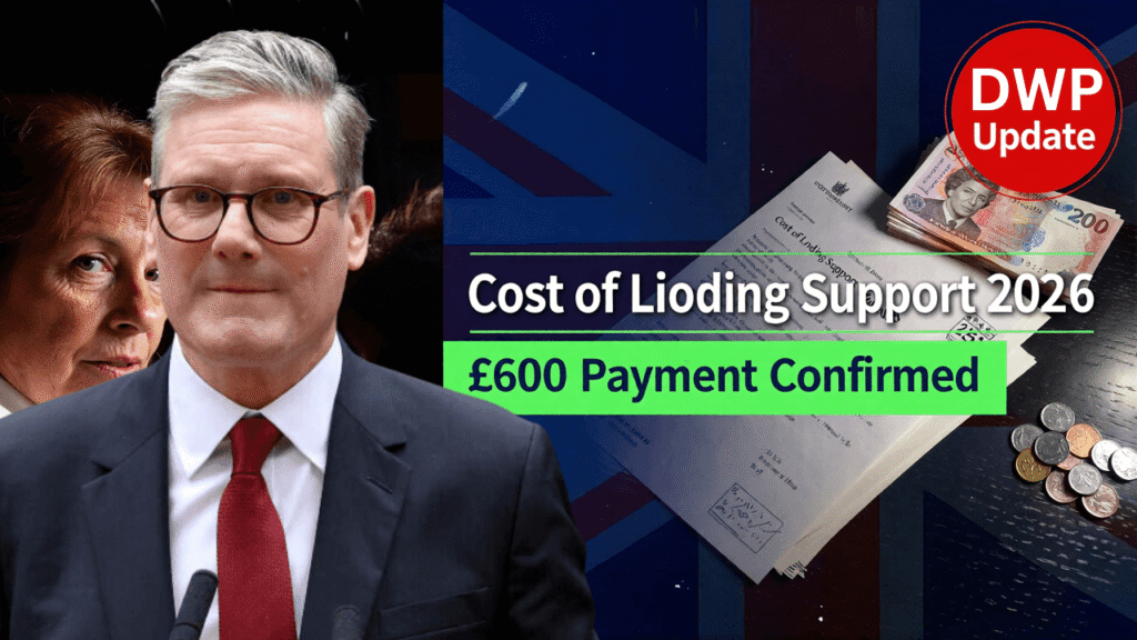 UK £600 Cost of Living Boost in March 2026 – DWP Confirms Payment Dates