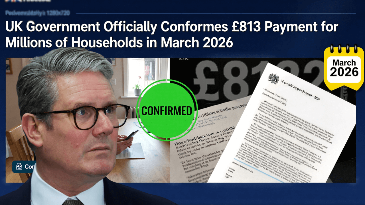 UK Government Officially Confirms £812 Payment for Millions of Households in March 2026