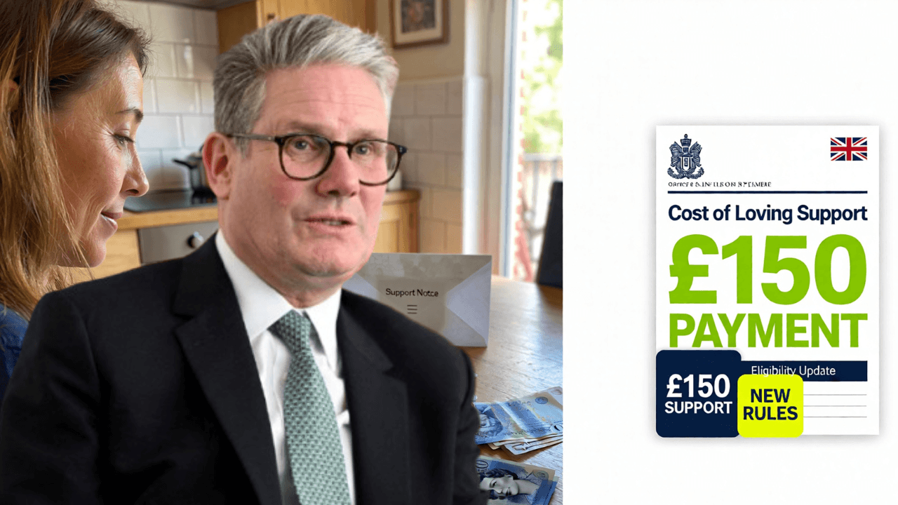 UK Govt Confirms £150 Cost of Living Support – New Eligibility Rules Released 