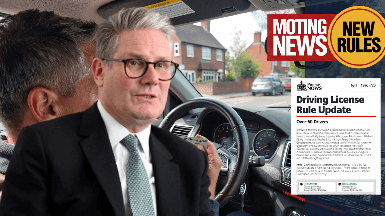 UK Govt Confirms Driving Licence Ban for Over‑60s Under New 2026 Rules