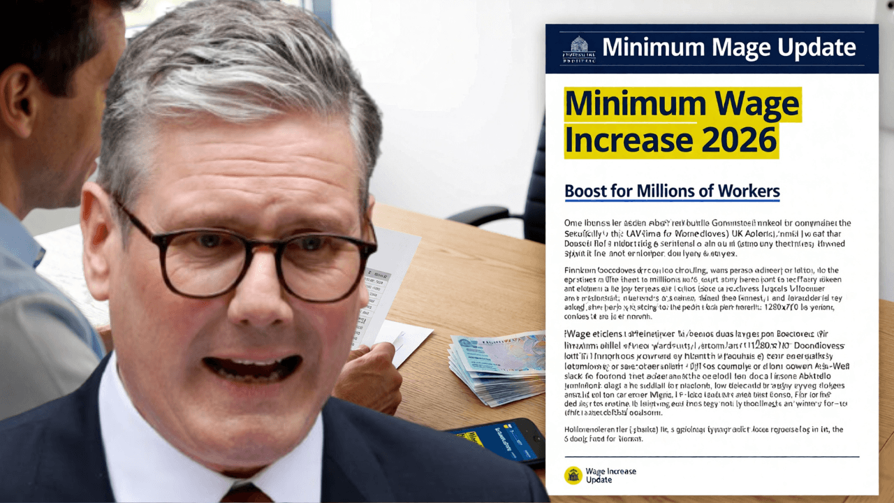 UK Govt Confirms Minimum Wage Increase in 2026 – Big Boost for Millions